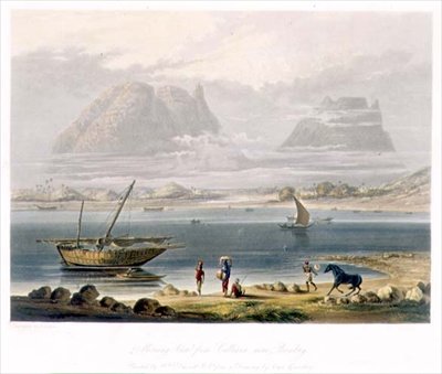 Morgenansicht von Calliann, nahe Bombay, aus Band I von 