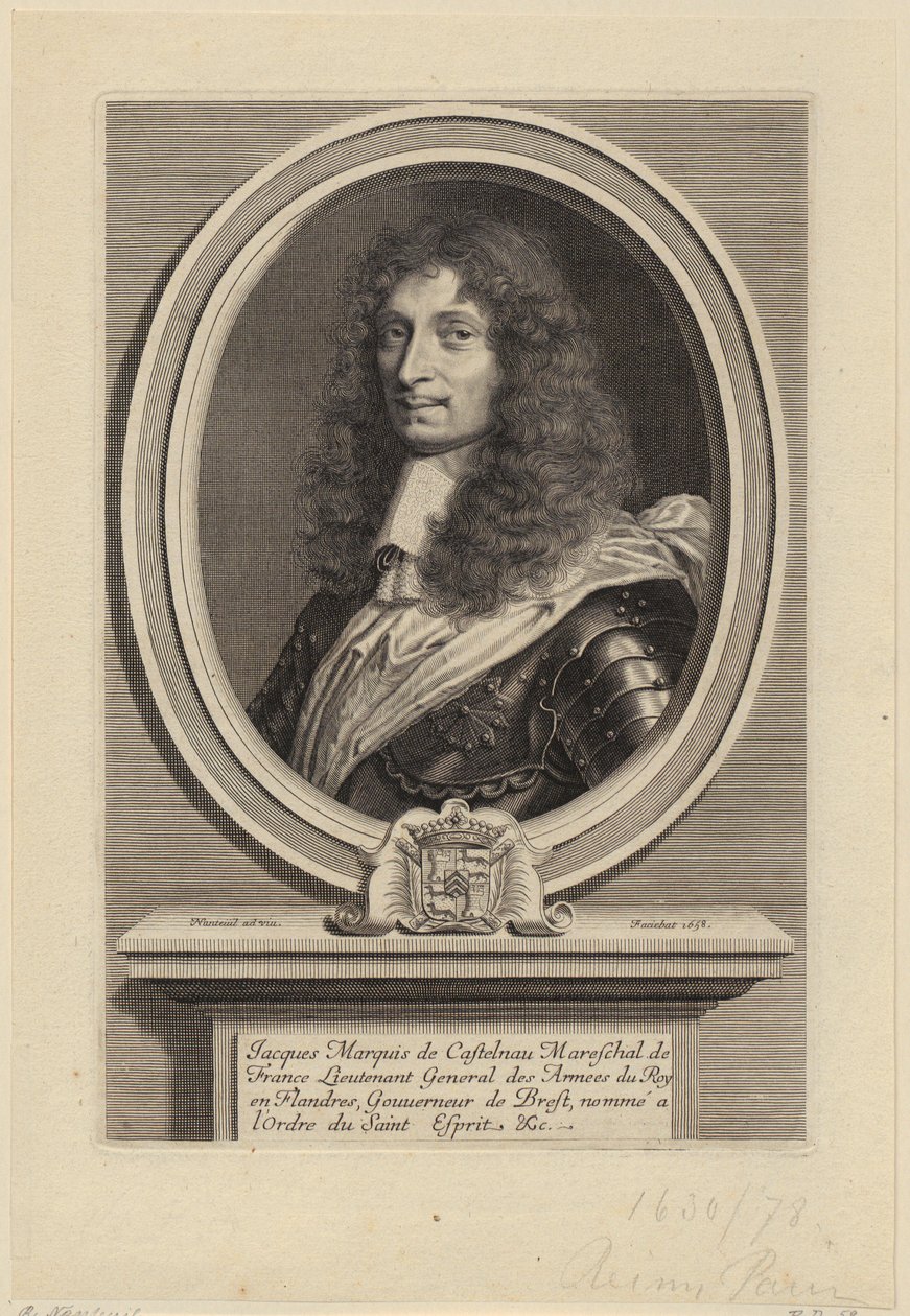 Porträt von Jacques II. de Castelnau, französischer Marschall von Robert Nanteuil