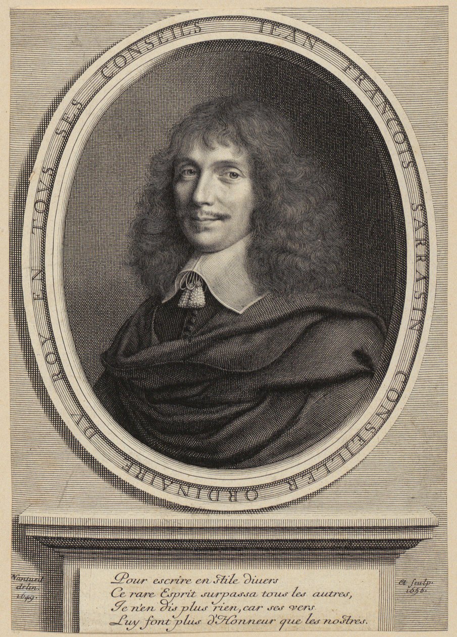 Porträt von Jean-François Sarrazin [Sarrasin] von Robert Nanteuil