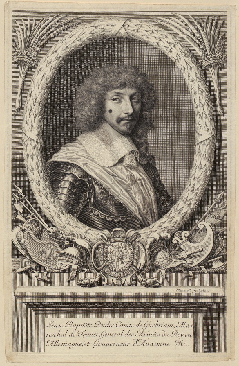 Porträt von Jean Baptiste Budes de Guébriant, französischer Marschall von Robert Nanteuil