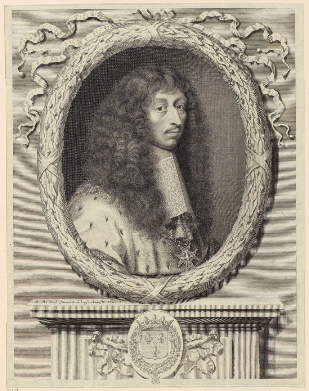 Porträt von Louis II. de Bourbon, Prinz von Condé [Le Grand Condé] von Robert Nanteuil