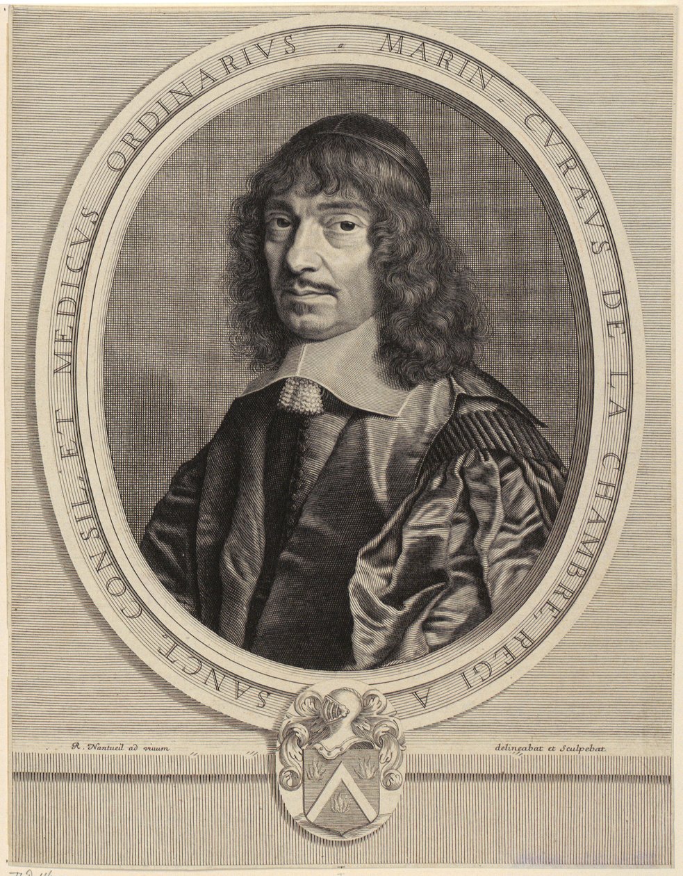Porträt von Marin Cureau de La Chambre von Robert Nanteuil