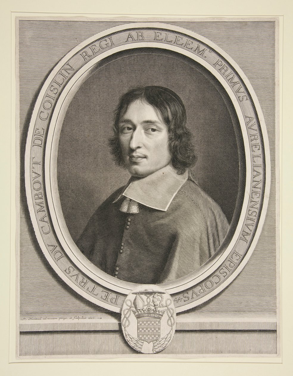Porträt von Le Cardinal de Coislin von Robert Nanteuil