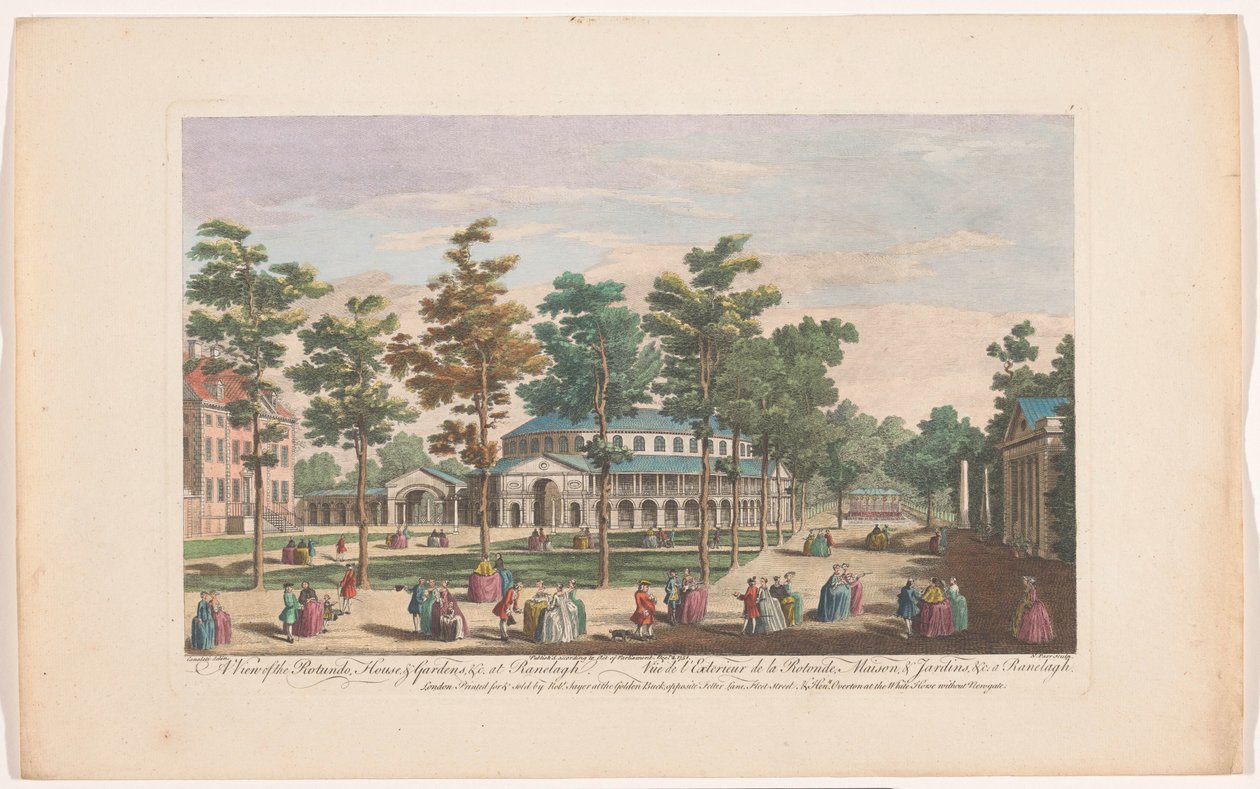 Ansicht der Rotunde in den Ranelagh Gardens in London von Robert Sayer