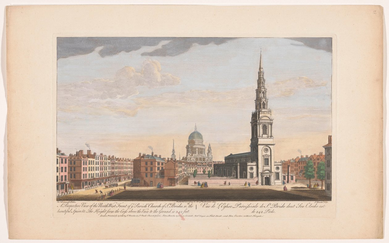 Ansicht der Kirche Saint Bride