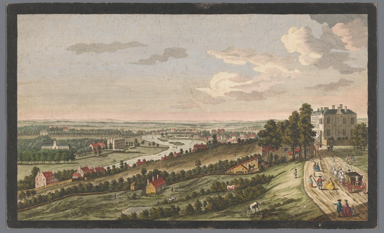 Ansicht der Stadt Richmond am Fluss Themse (Theems) von Robert Sayer