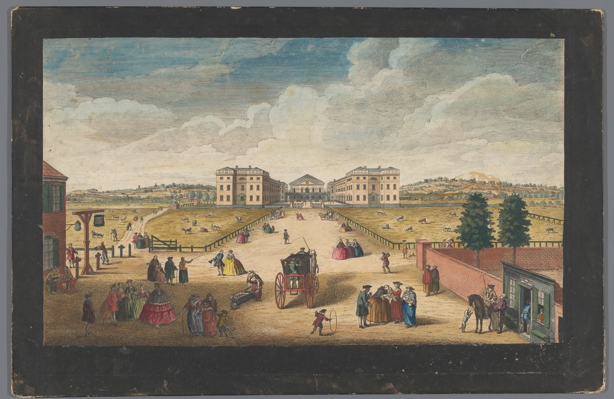 Ansicht des Foundling Hospital in London von Robert Sayer