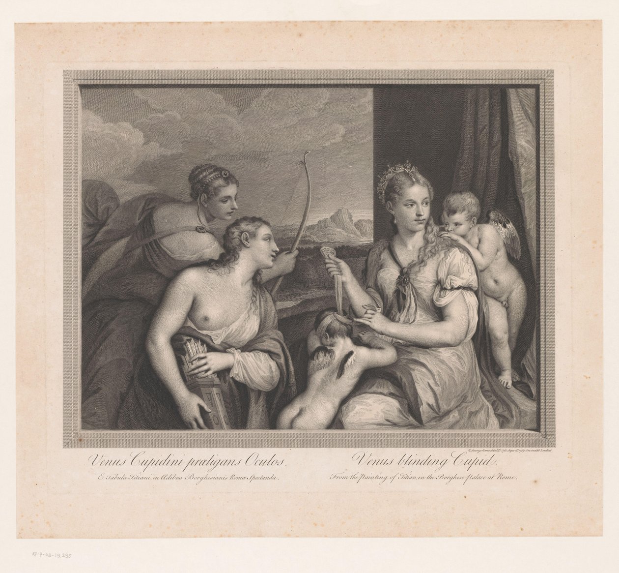 Venus verbindet Cupido die Augen von Robert Strange