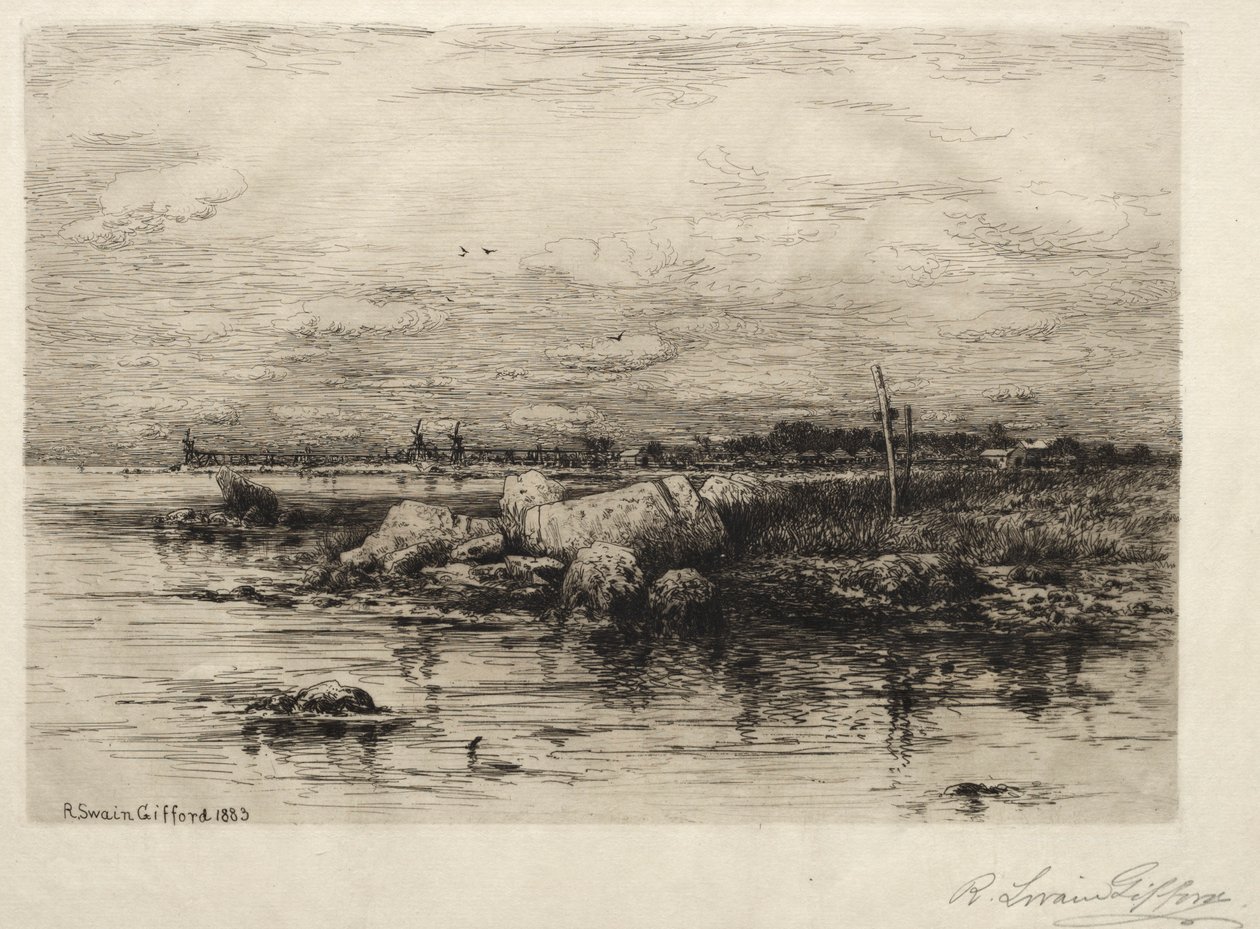 Mündung des Apponaganasett River von Robert Swain Gifford