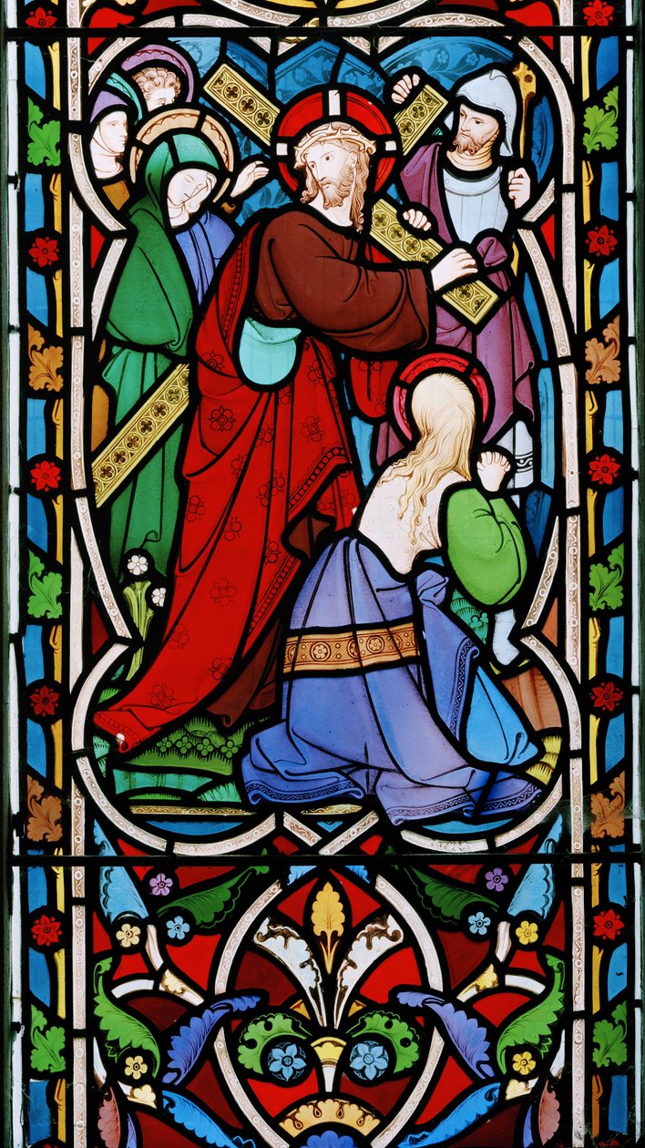 Christus trägt das Kreuz und Maria Magdalena von Robert Turnill Bayne