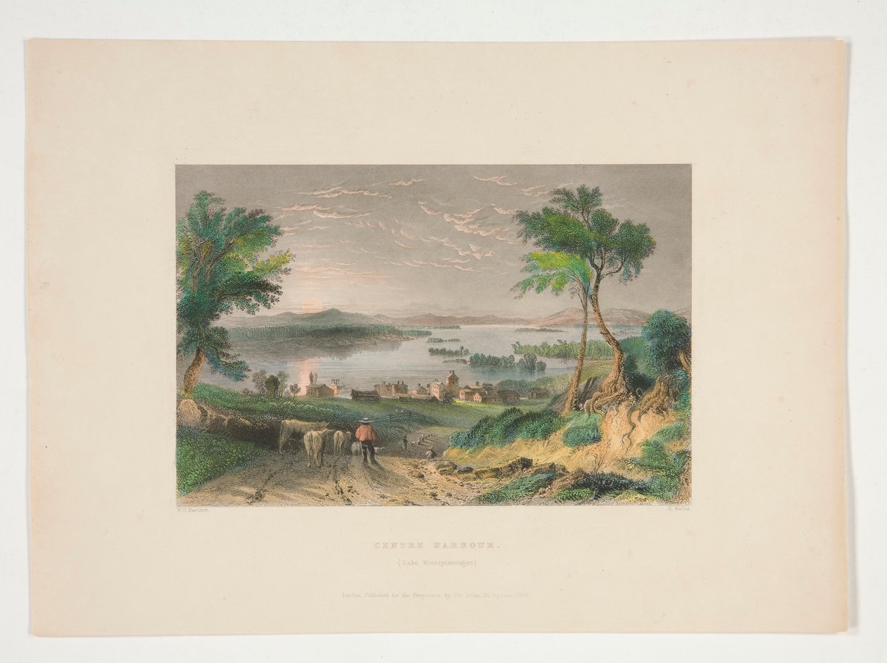 Centre Harbour, Lake Winnipesaukee, Illustration für Nathaniel Parker Willis von Robert Wallis