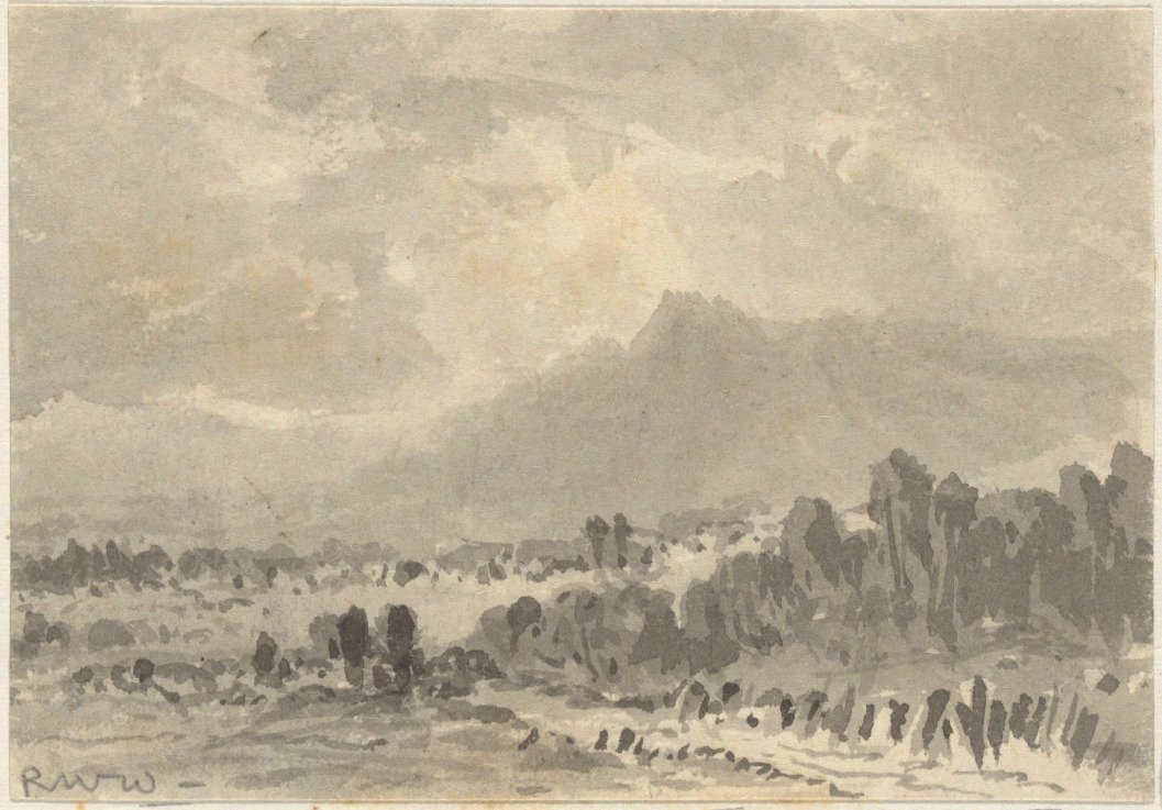 Landschaft - Felsen und Berge von Robert Walter Weir