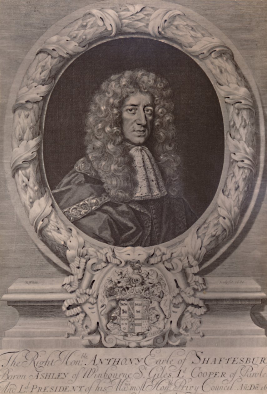 Anthony Ashley Cooper, 1. Earl of Shaftesbury, englischer Staatsmann, ca. 1680, 1894 von Robert White