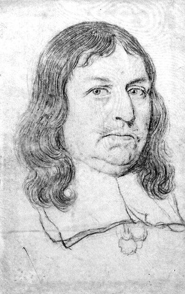 Männliches Porträt, möglicherweise von Oliver Cromwell (1599-1658) von Robert White