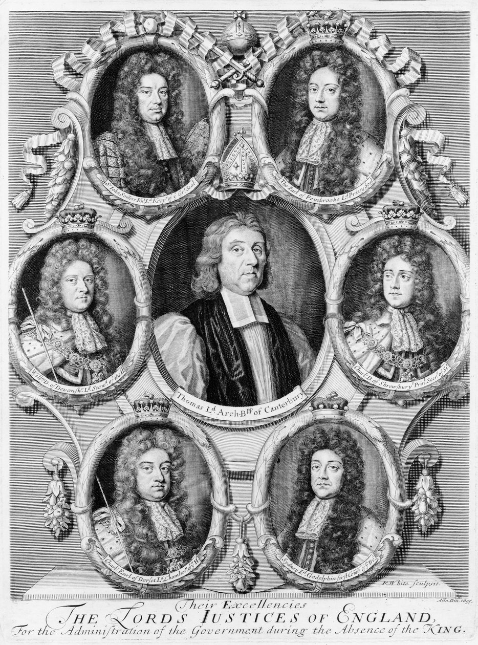 Die Obersten Richter von England, 1695 von Robert White
