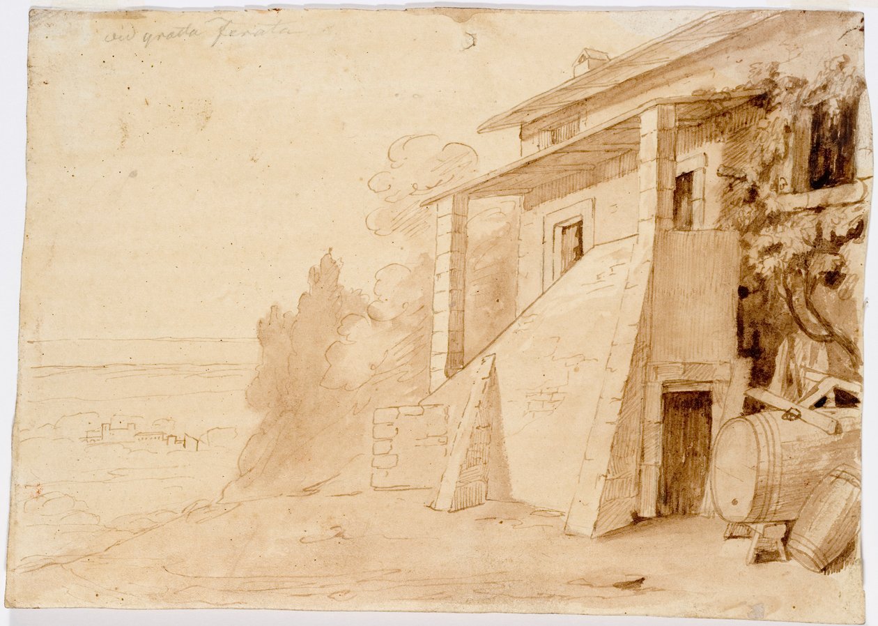 Landschaft, Grottaferrata von Robert Wilhelm Ekman