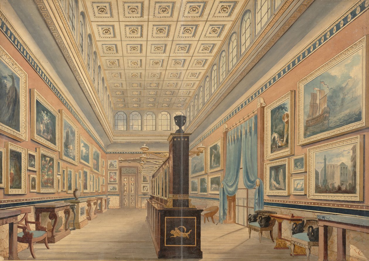 Die flämische Bildergalerie, das Herrenhaus von Thomas Hope, Duchess Street, Portland Place von Robert William Billings