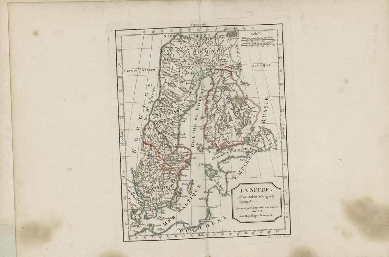 Illustration aus dem Buch Nouvel atlas portatif destiné principalement pour l