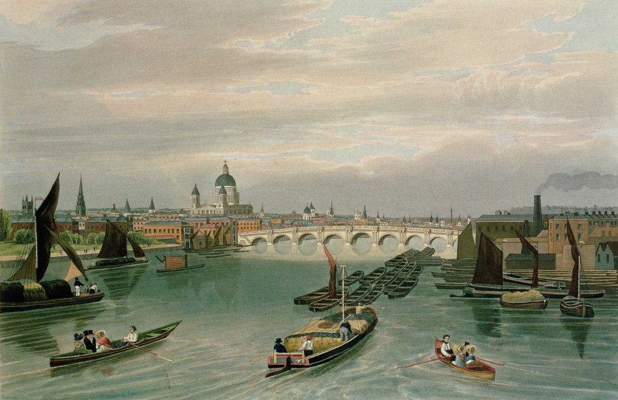 Ansicht der Blackfriars Bridge und St. Paul