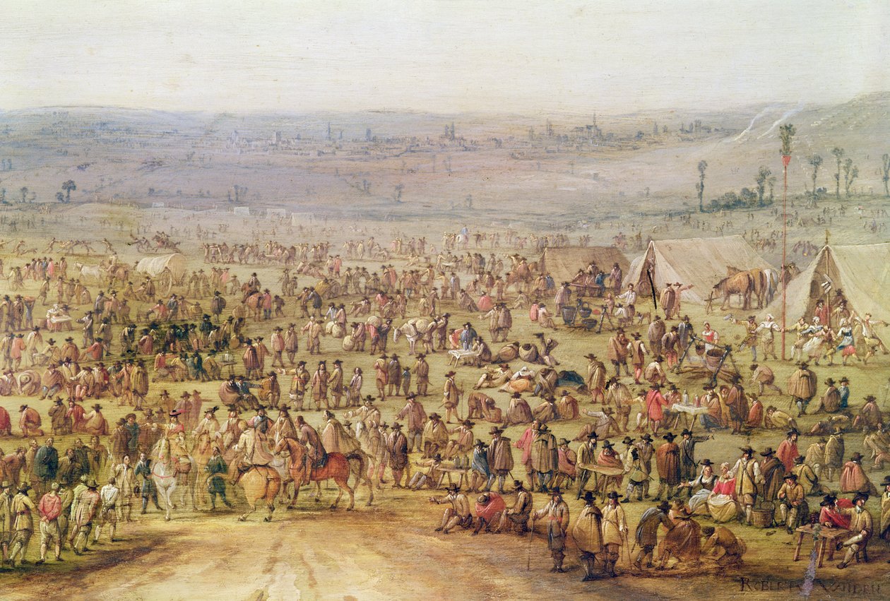 Militärlager (Detail) von Robert van den Hoecke