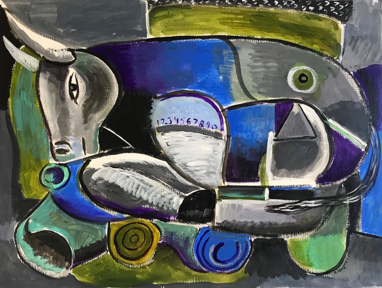 Ruhender Stier von Roberto Munguia