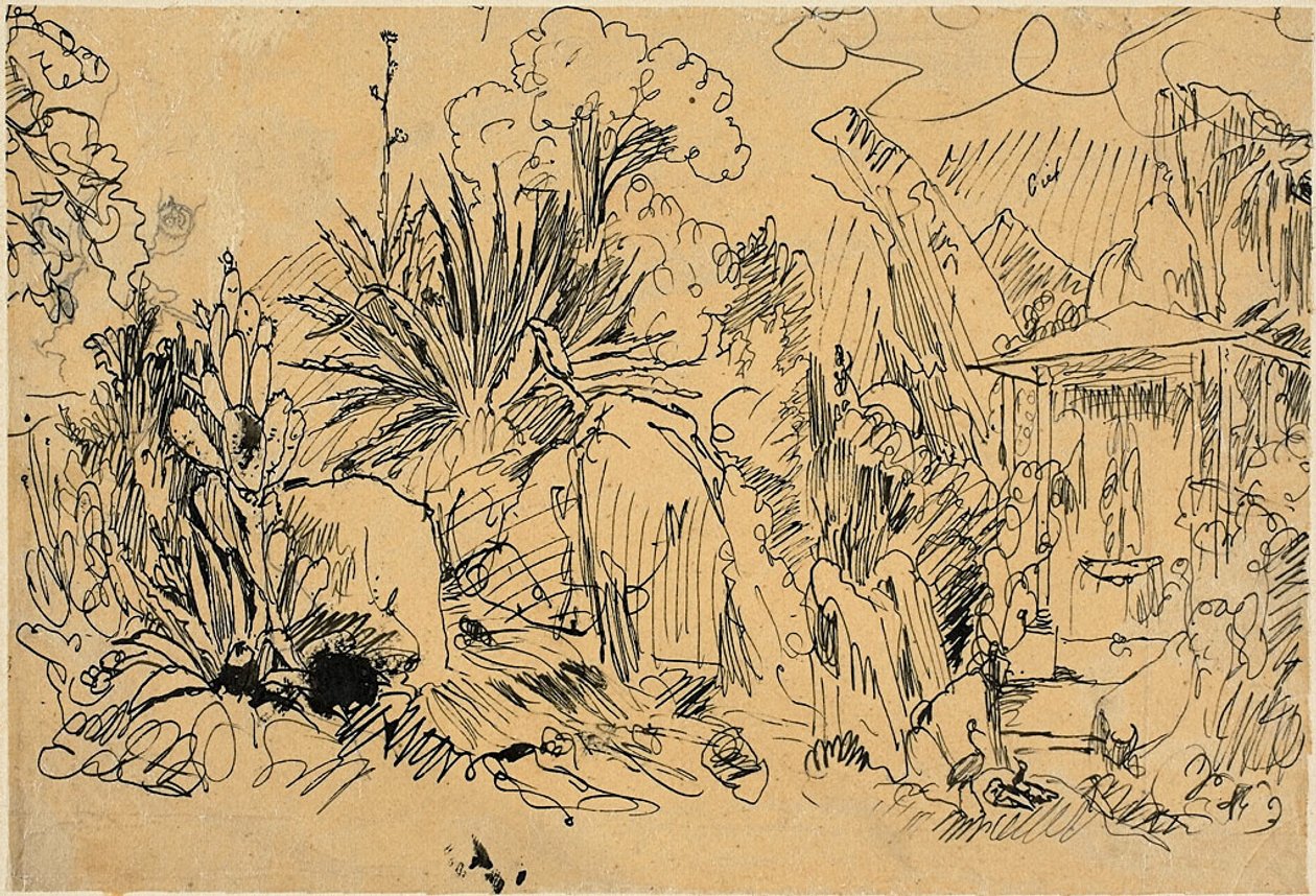 Afrikanisches Dorf von Rodolphe Bresdin
