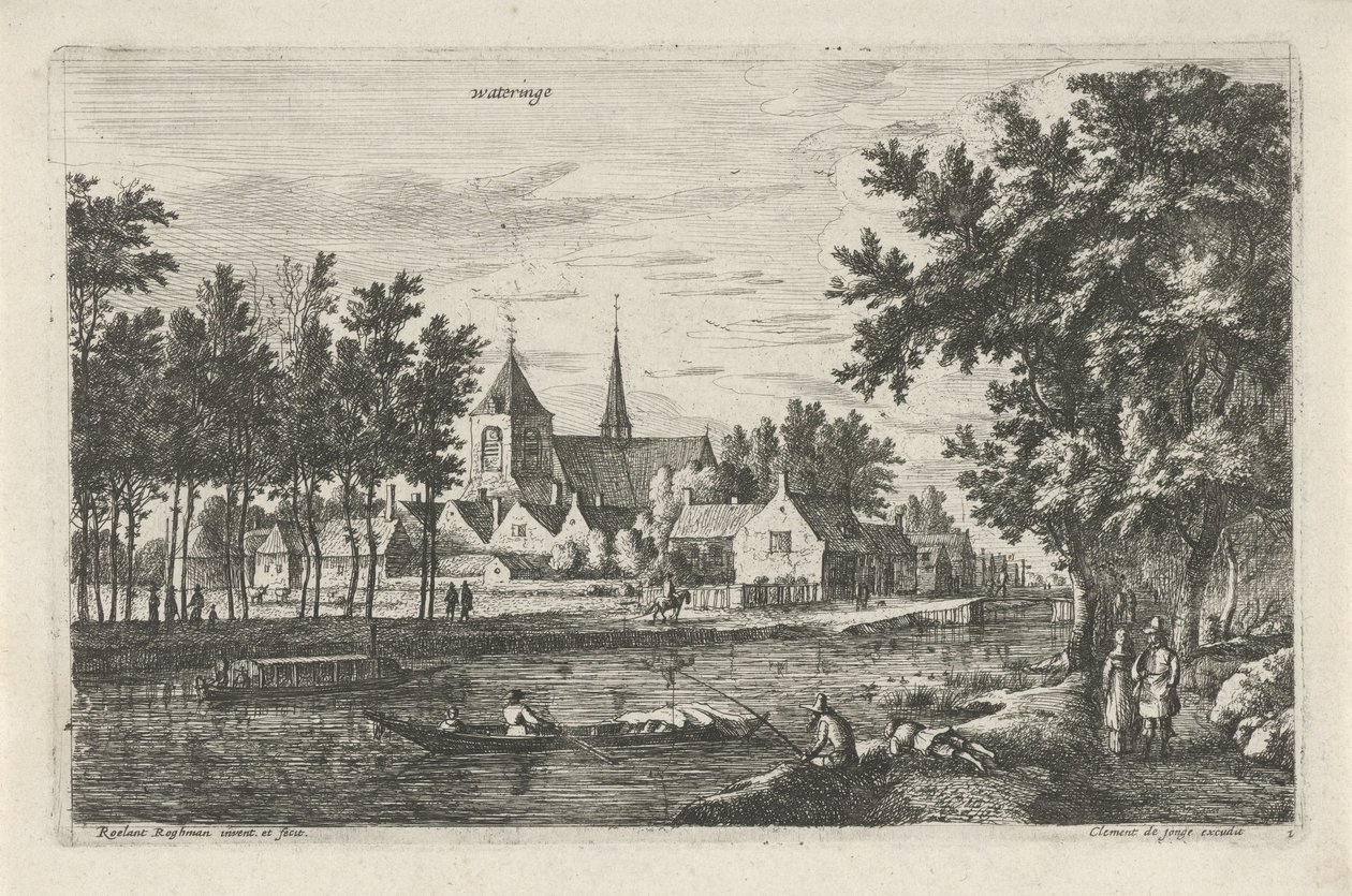 Ansicht von Wateringen von Roelant Roghman