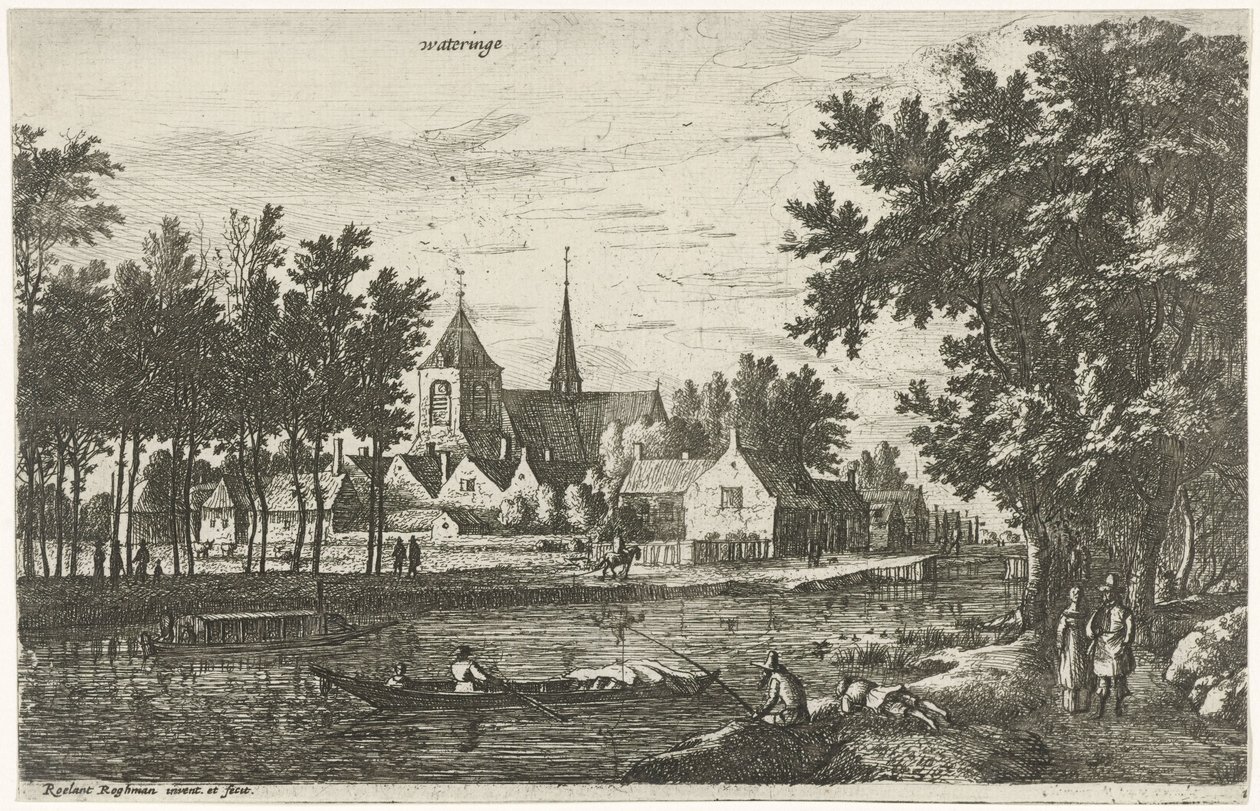 Ansicht von Wateringen von Roelant Roghman