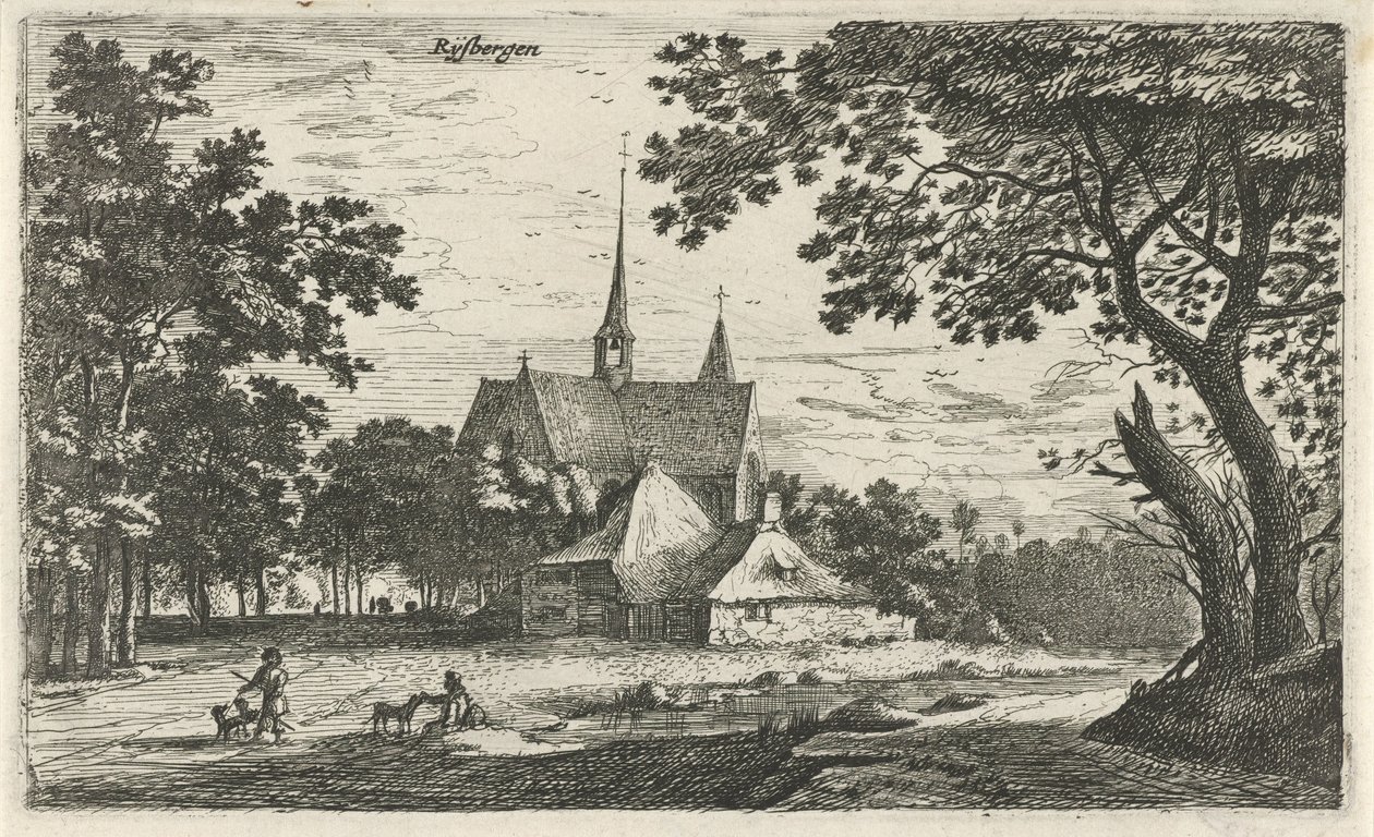 Ansicht der St.-Willibrordus-Kirche in Klein-Zundert von Roelant Roghman