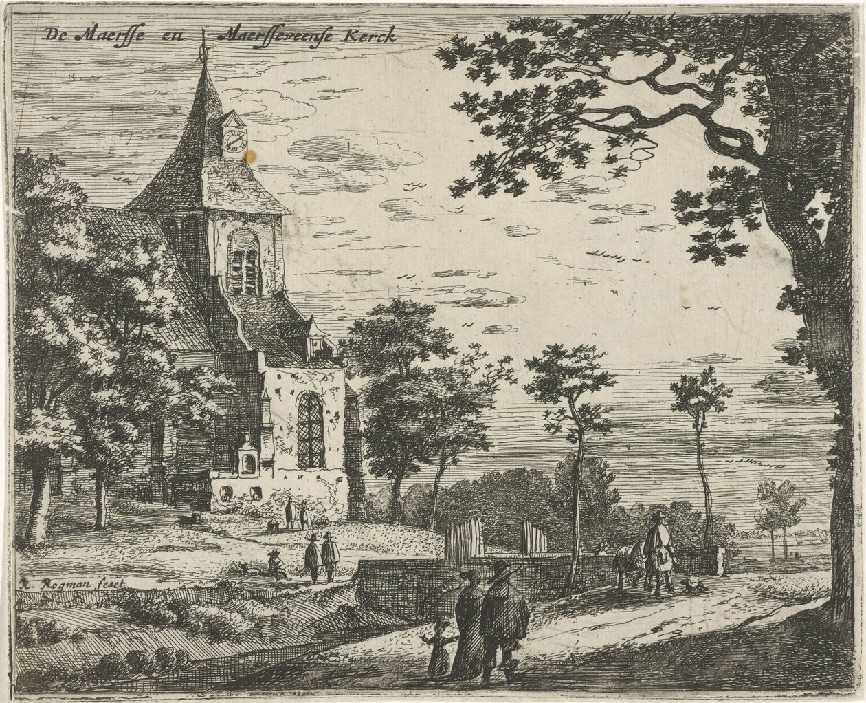 Kirche von Maarsseveen von Roelant Roghman