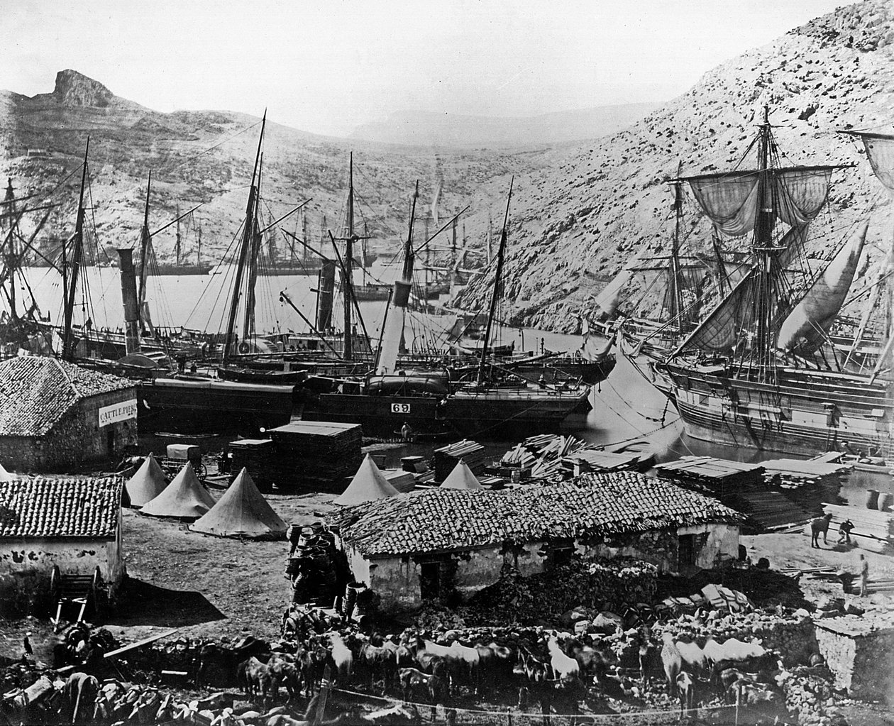Kosakenbucht, Krim, ca. 1855 von Roger Fenton