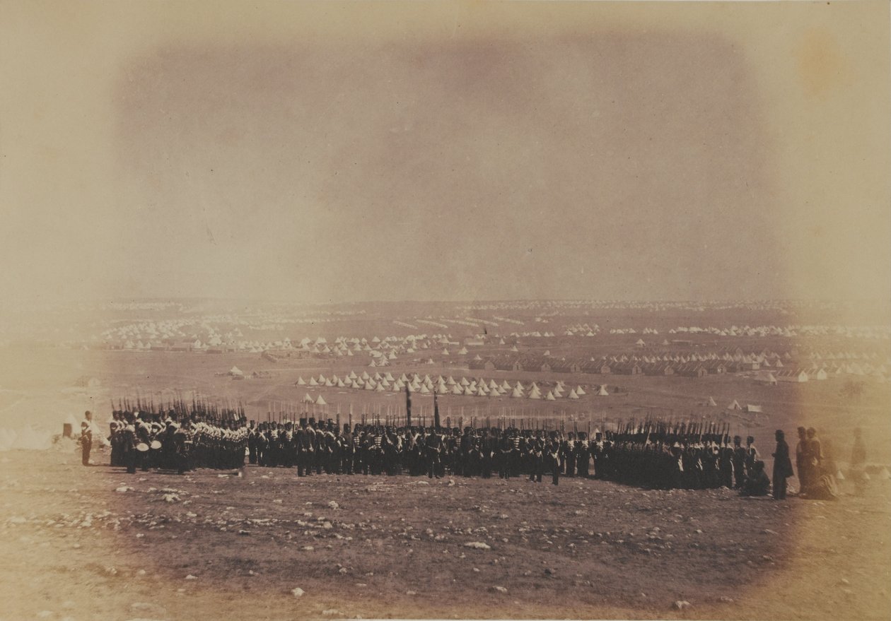 Oberstleutnant Thomas Shadforth und das 57. (West Middlesex) Regiment of Foot, aus einem Album mit 52 Fotografien im Zusammenhang mit dem Krimkrieg von Roger Fenton