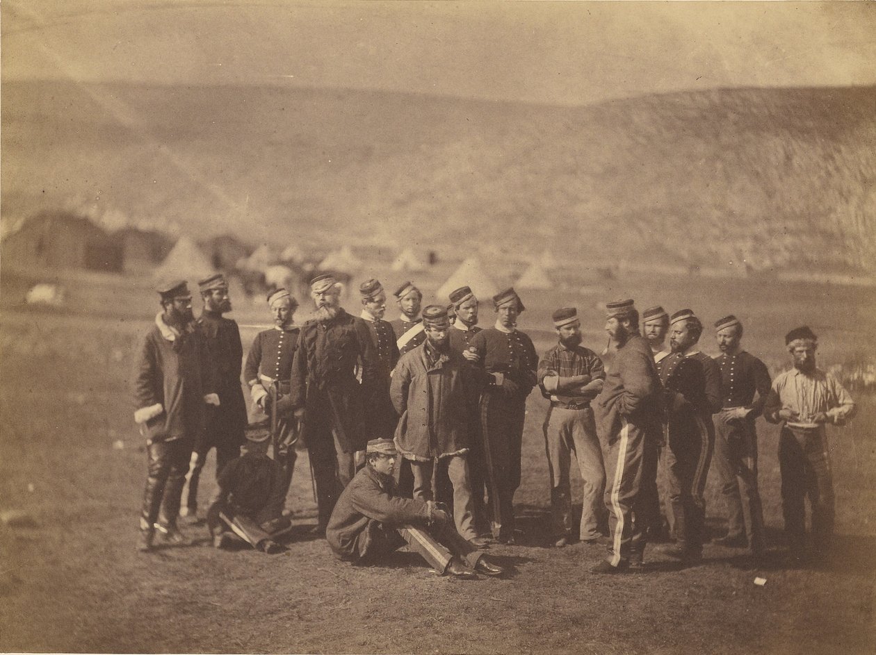 Oberst Doherty, Offiziere und Mannschaften. 13. Leichtes Dragonerregiment. von Roger Fenton
