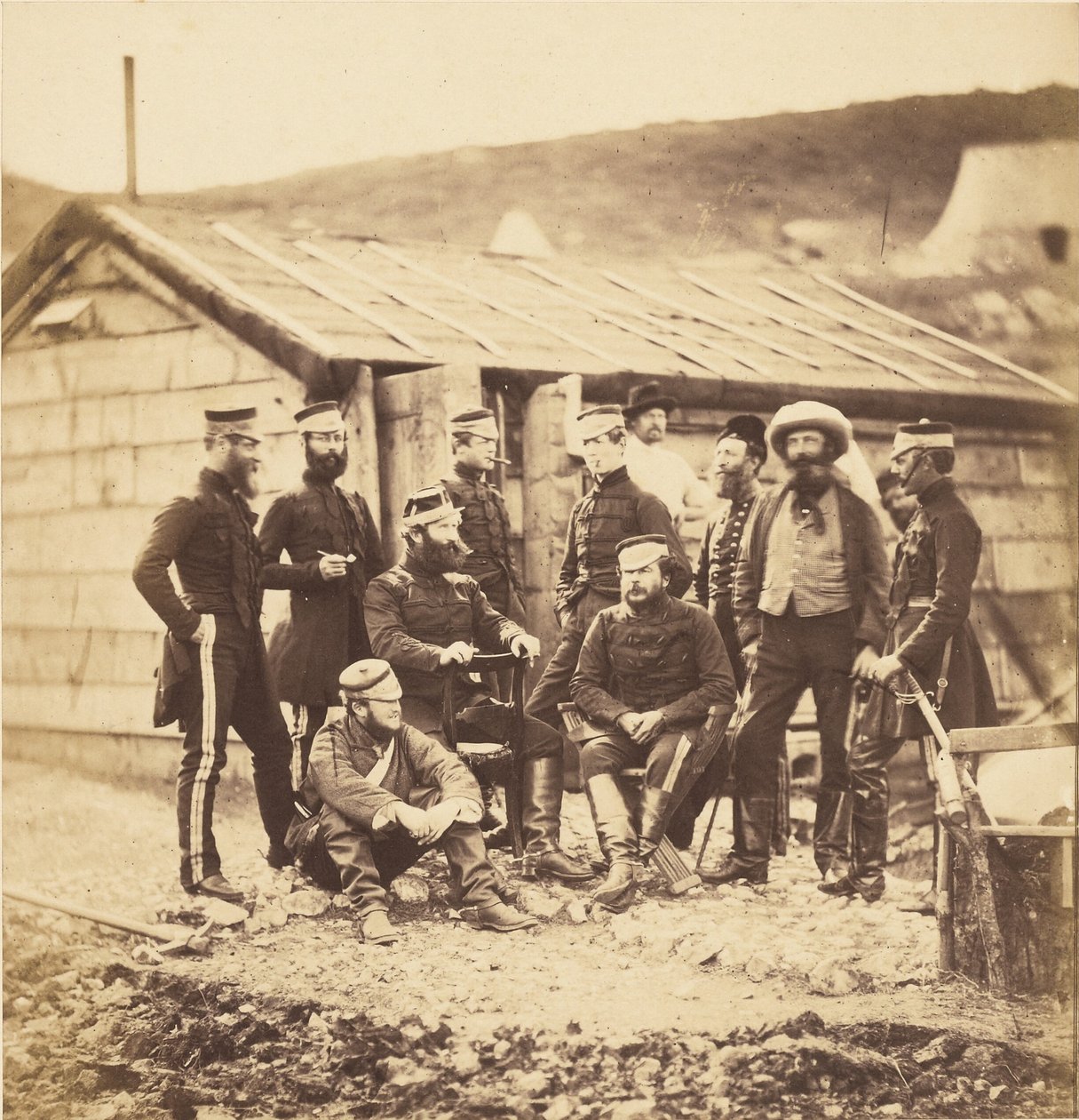 Offiziere der 4. Leichten Dragoner von Roger Fenton