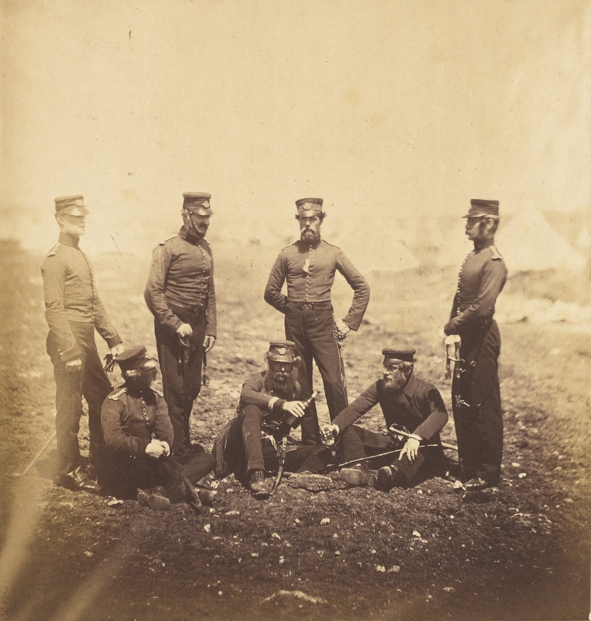 Offiziere der 68. Leichten Infanterie von Roger Fenton