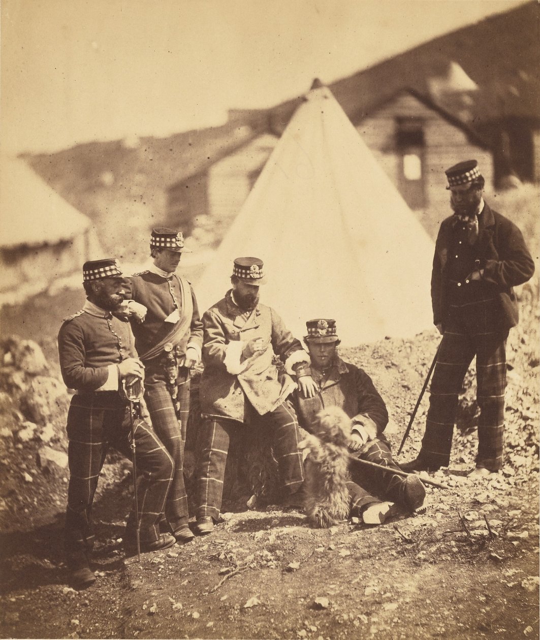 Offiziere der 71. Highlander von Roger Fenton