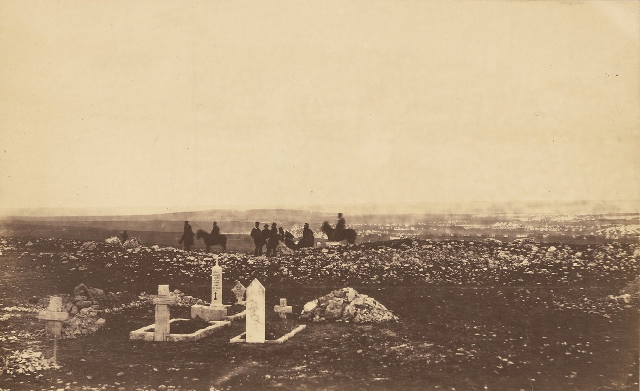 Offiziere auf der Ausschau am Cathcarts Hill von Roger Fenton