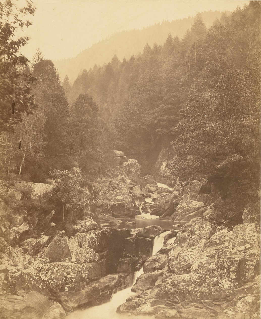 Am Llugury, unterhalb der Swallow Falls von Roger Fenton