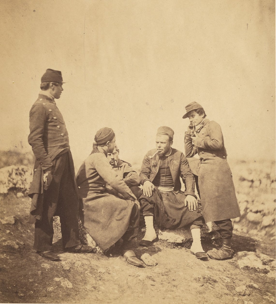 Zuaven & Soldaten der Linie. von Roger Fenton