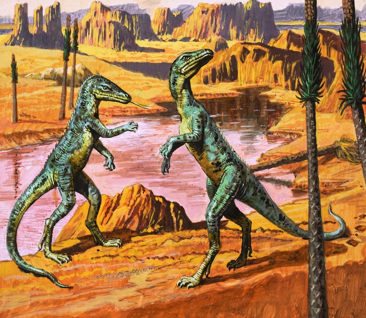 Saltoposuchus, Illustration aus 
