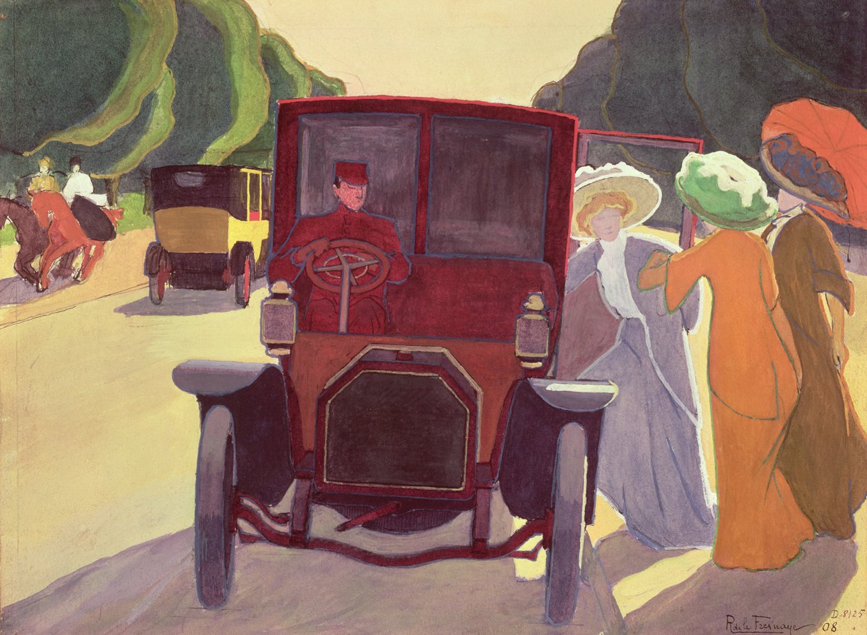Die Straße mit Akazien, 1908 von Roger de La Fresnaye