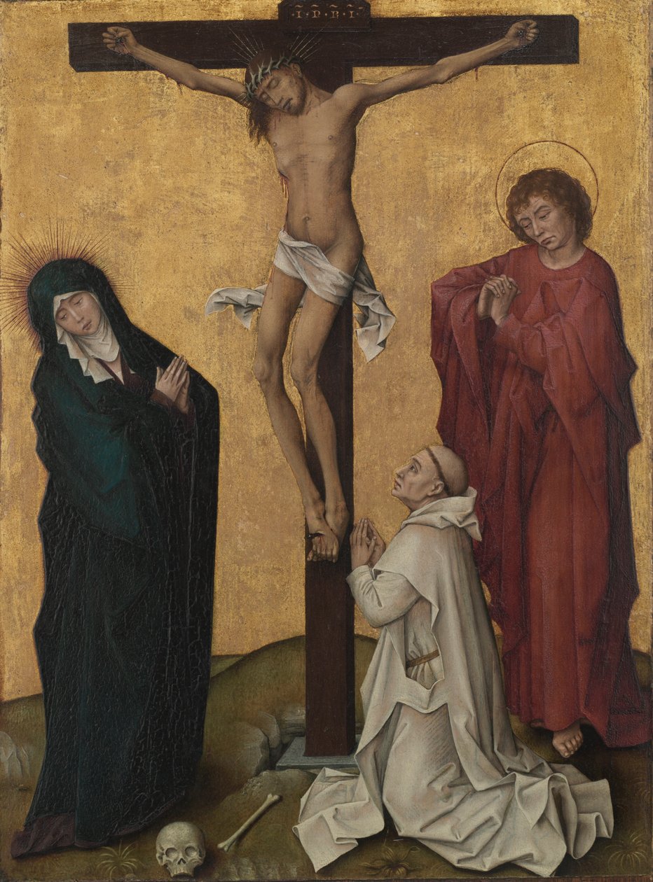 Die Kreuzigung mit einem Kartäusermönch, um 1460 von Rogier van der Weyden