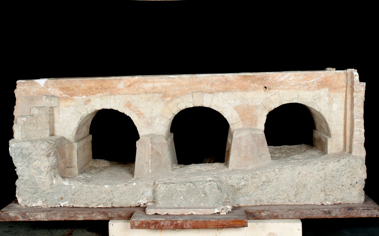 Modell eines Aquädukts von Roman