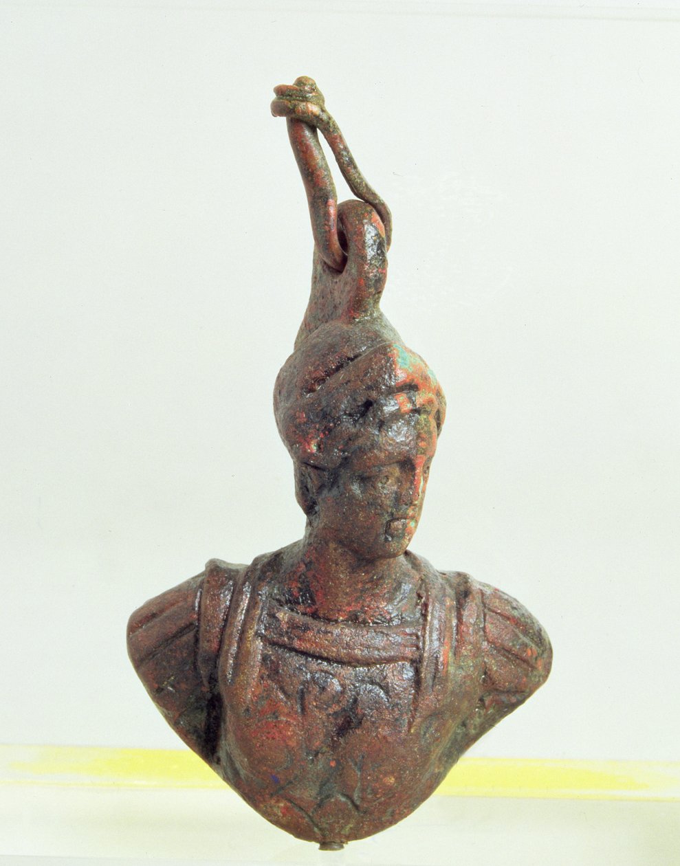 Gewicht für Waagen in Form einer Büste der Minerva, römisch von Roman