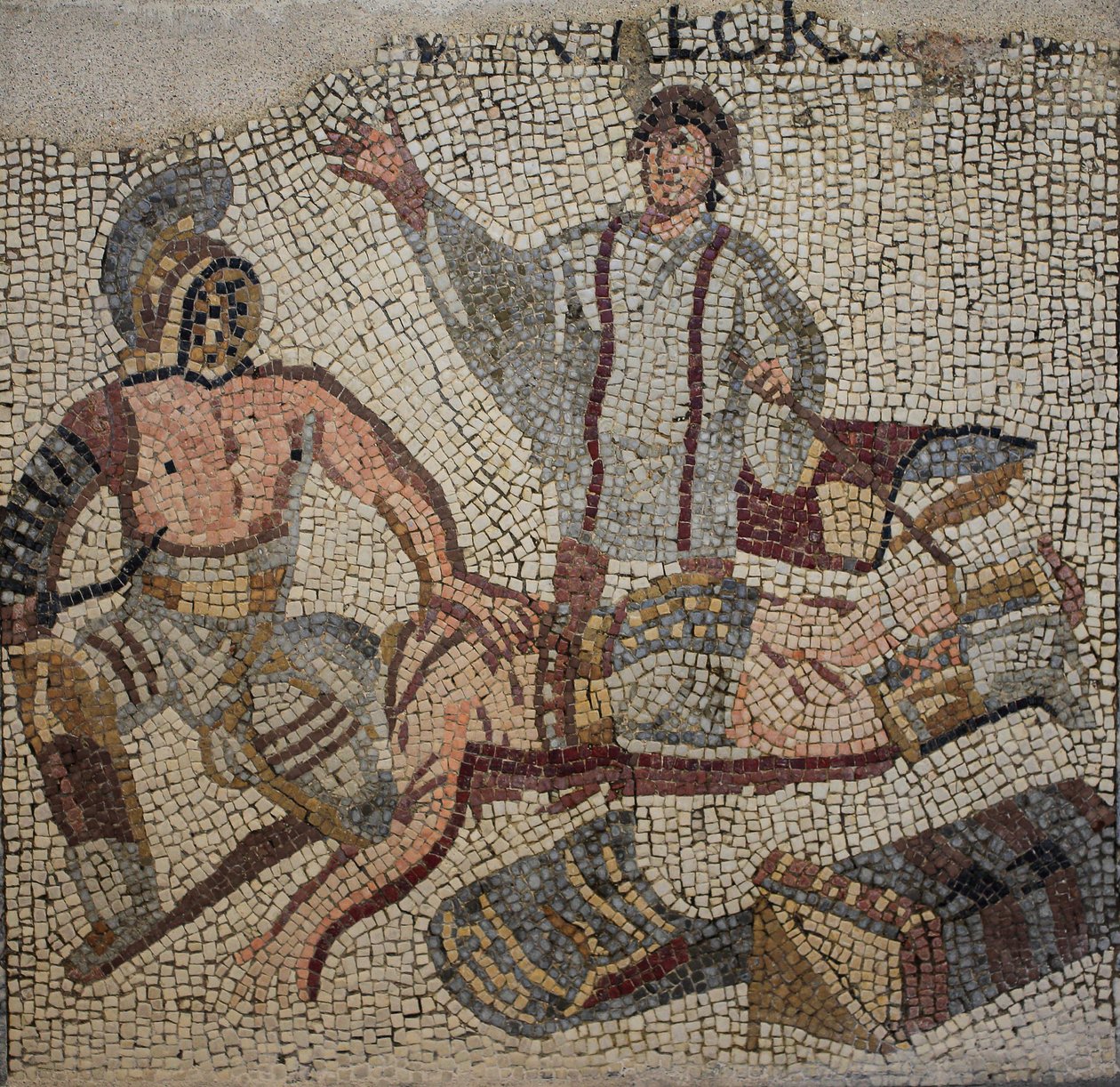 Ein Gladiatorenkampf mit dem Schiedsrichter von Roman