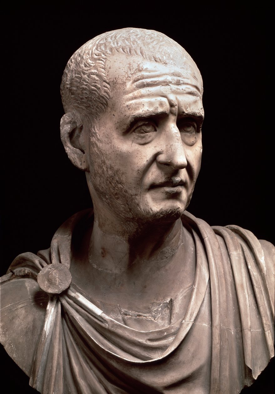 Büste des Kaisers Decius (Marmorskulptur, 3. Jahrhundert) von Roman
