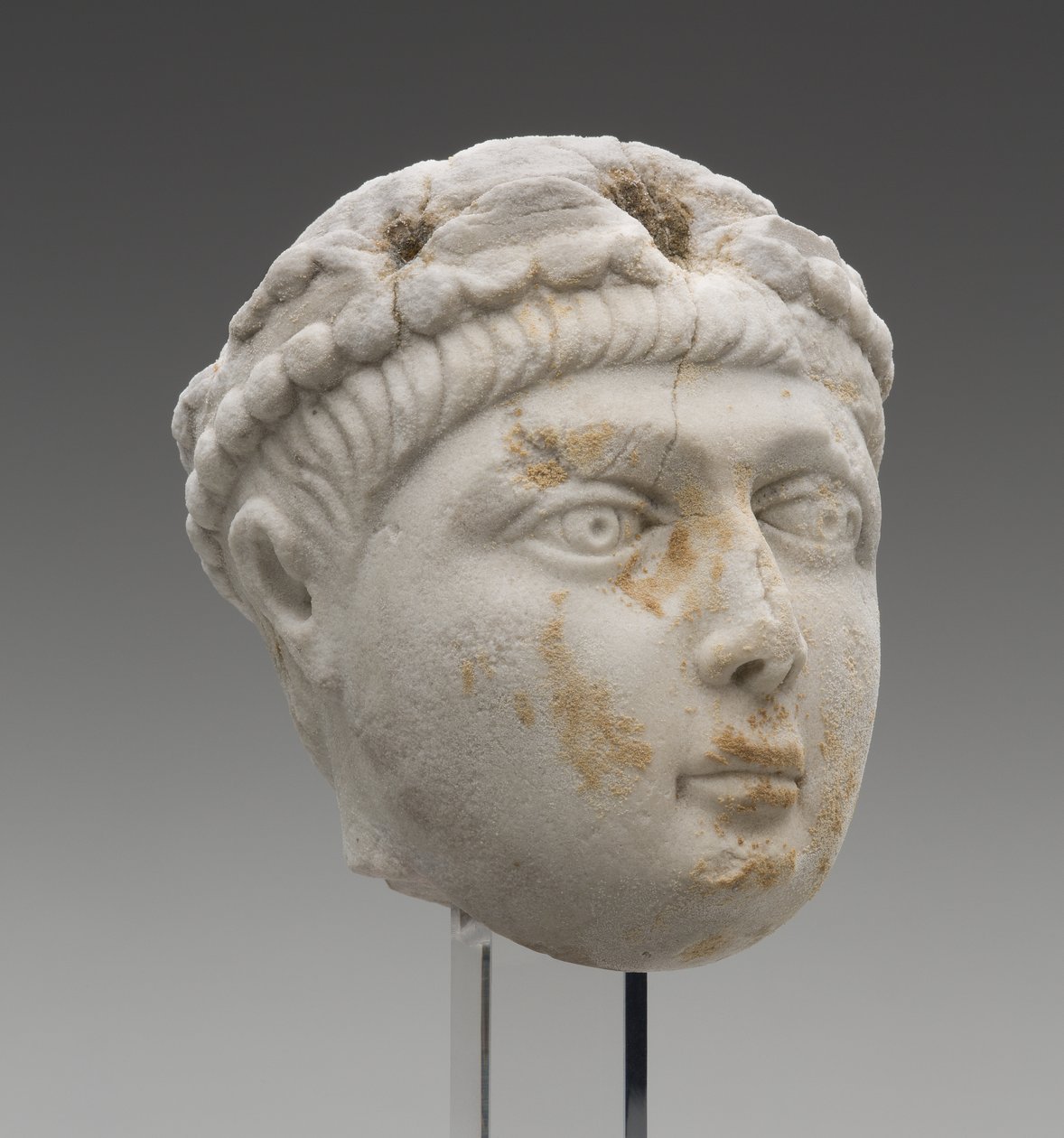Kopf des Kaisers Honorius als Kind, spätes 4. Jahrhundert n. Chr. von Roman