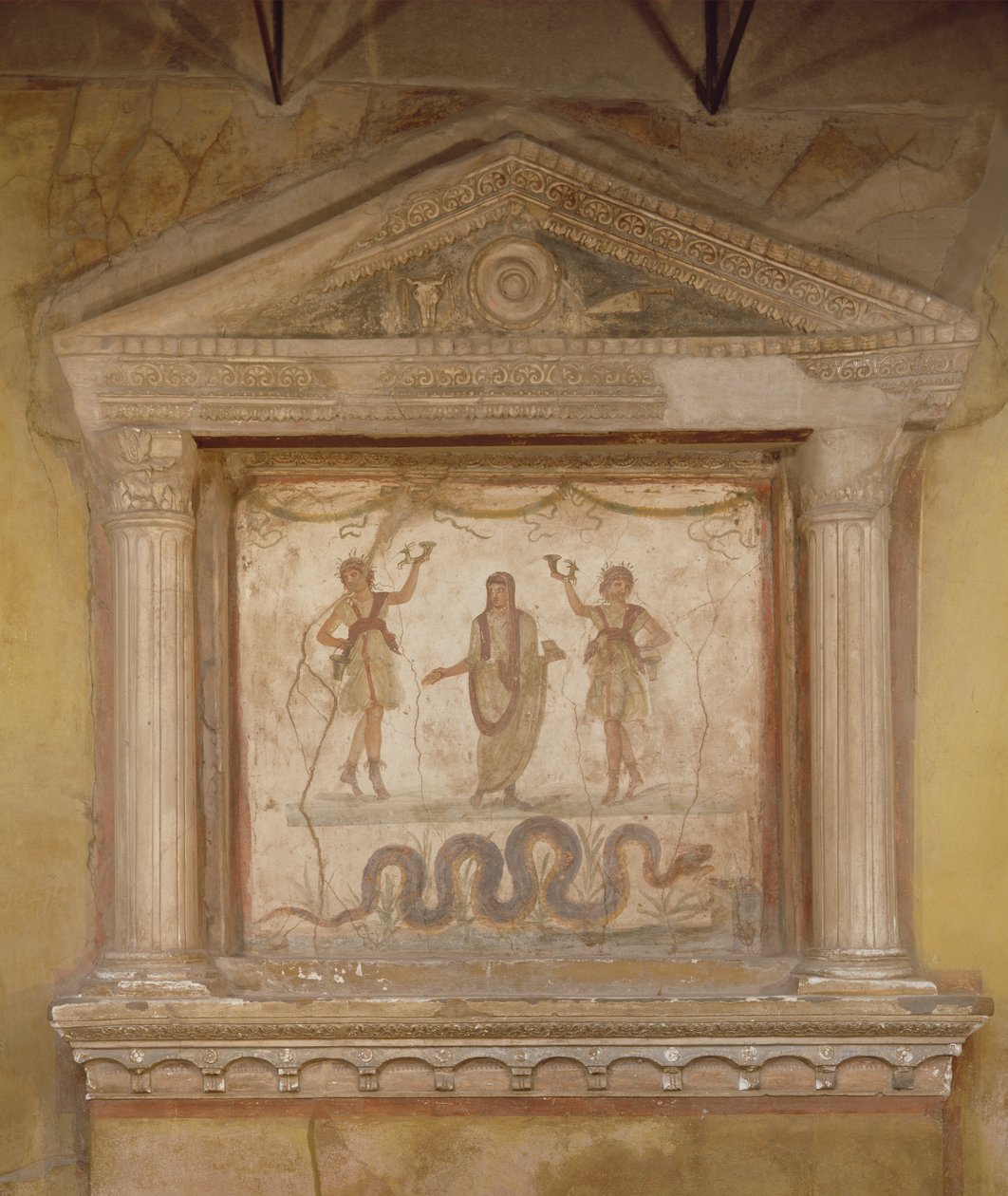 Hausaltar, aus der Casa dei Vetti (Haus der Vettii) von Roman