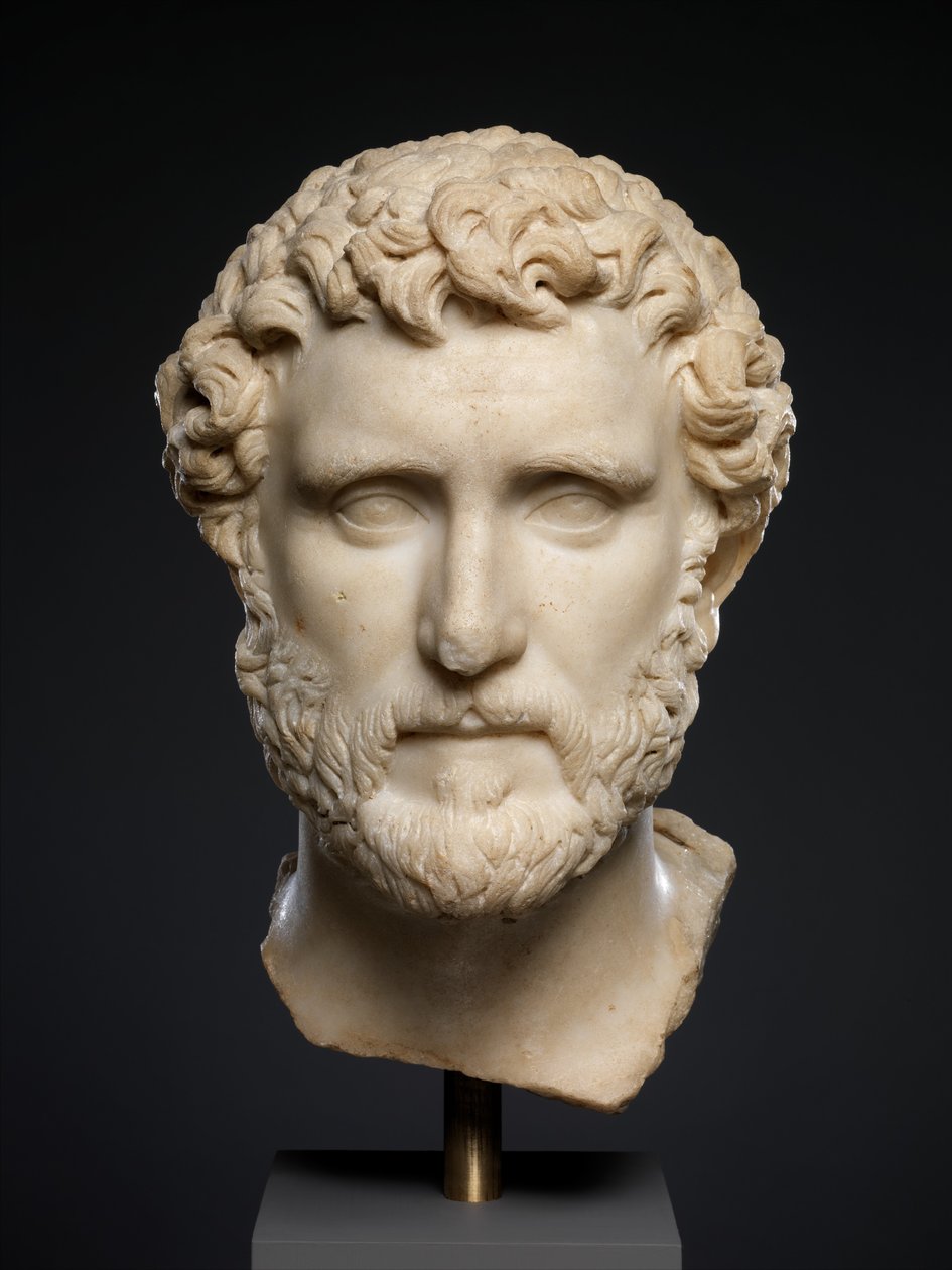 Marmorporträt des Kaisers Antoninus Pius, ca. 138–161 n. Chr. (Marmor) von Roman