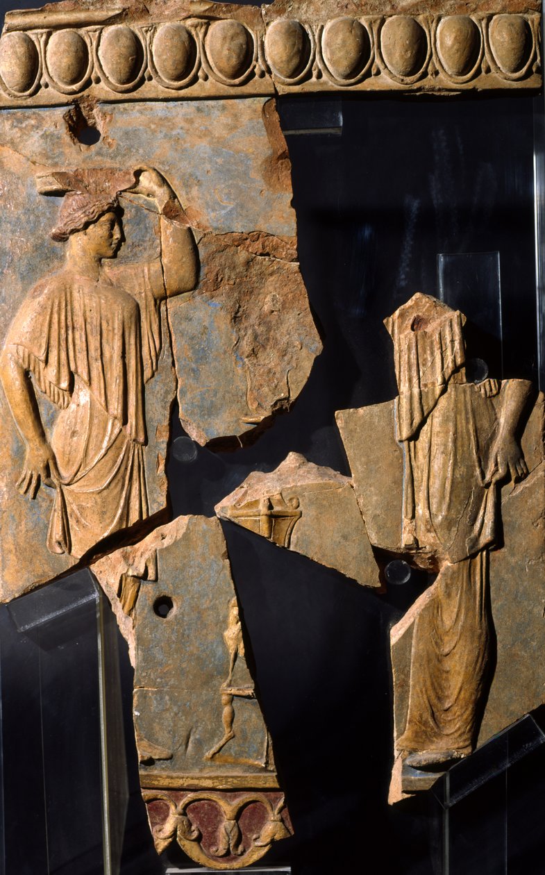 Relief aus dem Bereich des Apollo-Tempels, Palatin-Hügel, Rom von Roman